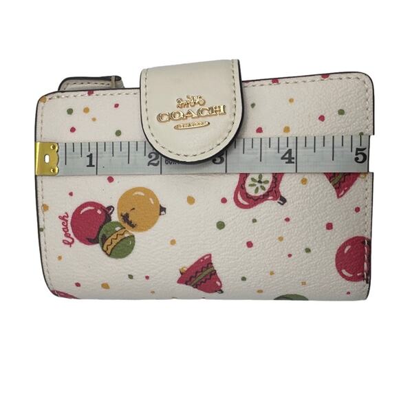 COACH Medium Corner Zip Wallet with Ornament Print - Picture 9 of 9
